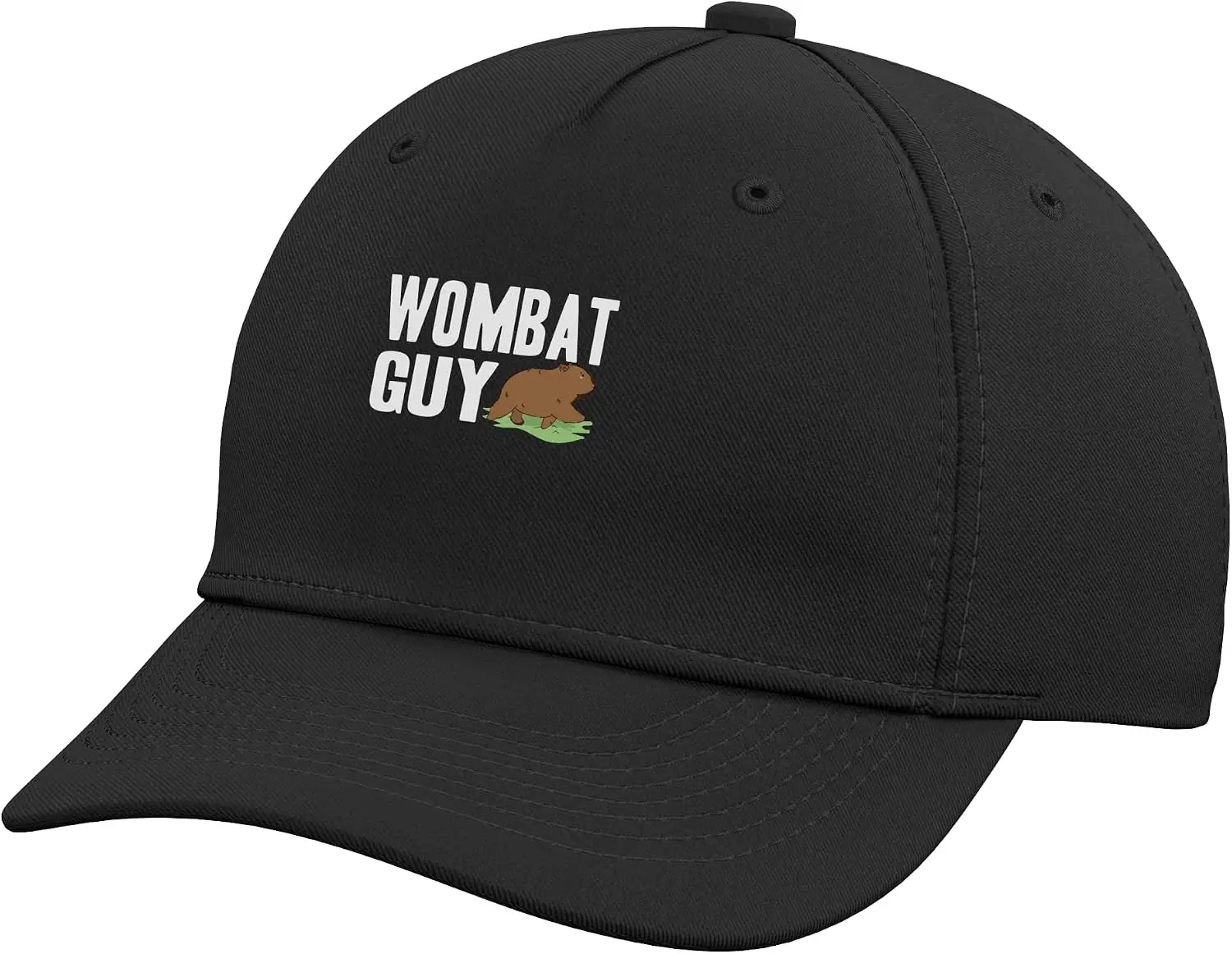 Wombat Guy Australian Animal Lover Cute Marsupial Adjustable Baseball Hat Kawaii  Couple Hip-Hop Hat Customizable Patterns