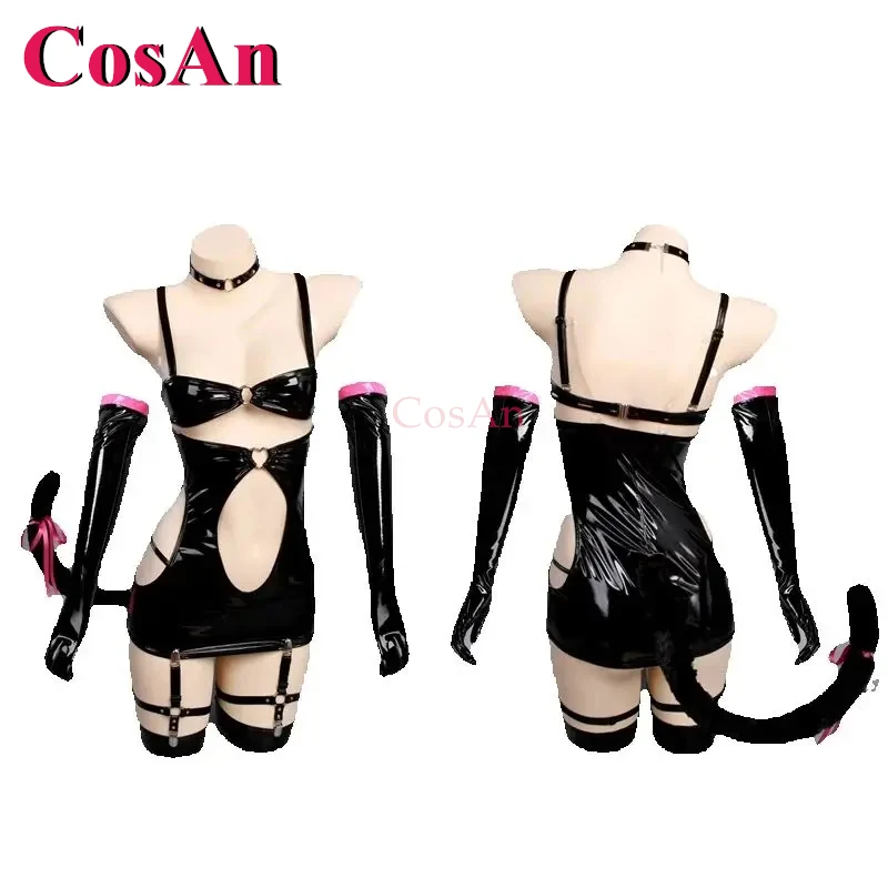 Disfraces de Cosplay de CosAn Game Browndust 2 Helena, Disfraz de Mujer Gato, Uniforme de Conejita de Cuero Sintético, Ropa para Juegos de Rol