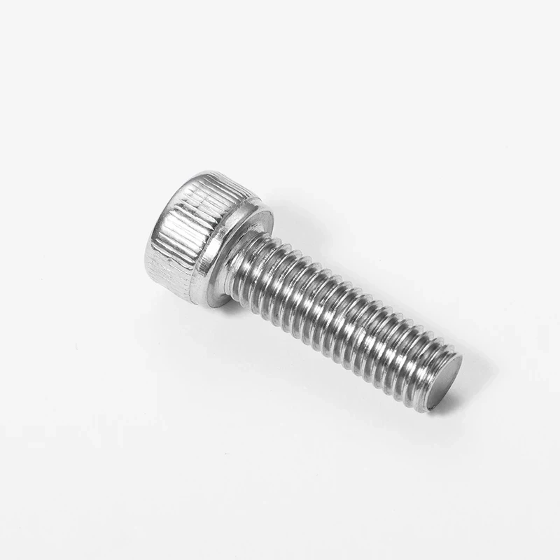 

M6-M12 304 Stainless Steel Fine Thread Hex Socket Cap Screws / A2-70 Allen Bolts DIN912 with Pitch 0.75/1/1.25/1.5mm