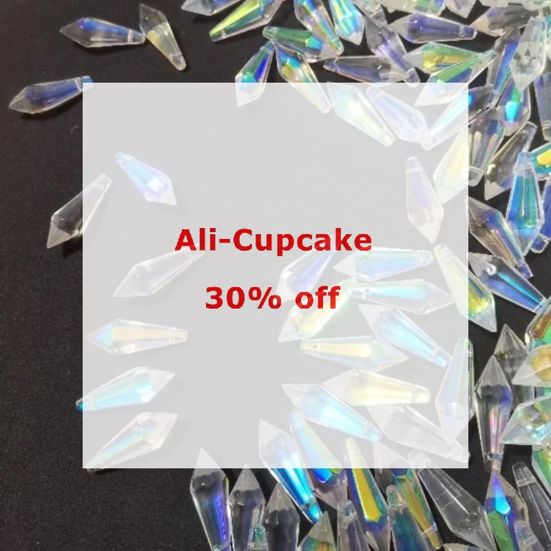 5PCS Crystal Icicle Suncatcher Prisms Hanging Rainbow Maker Chandelier Replacement Drops DIY Lamp Candle Holder Curtain Pendant