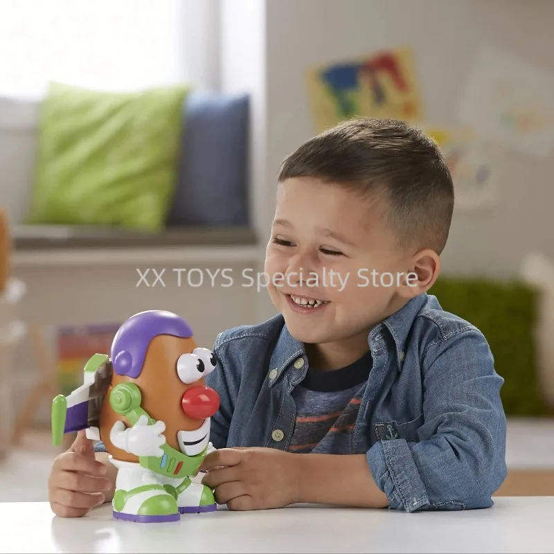 Original Disney Pixar Toy Story 4 Mr Potato Head Buzz Lightyear Woody Version Action Figure Collection Assembled Educational Toy