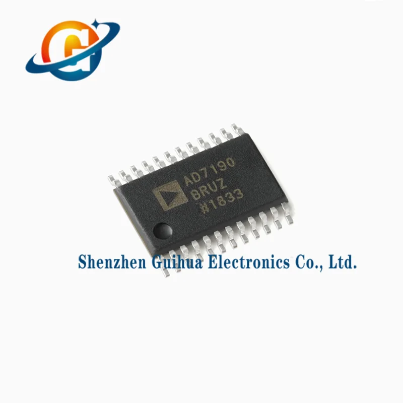 10pcs Original AD7190BRUZ-REEL TSSOP-24 24-bit Sigma-Delta Analog-to-Digital Converter (ADC)