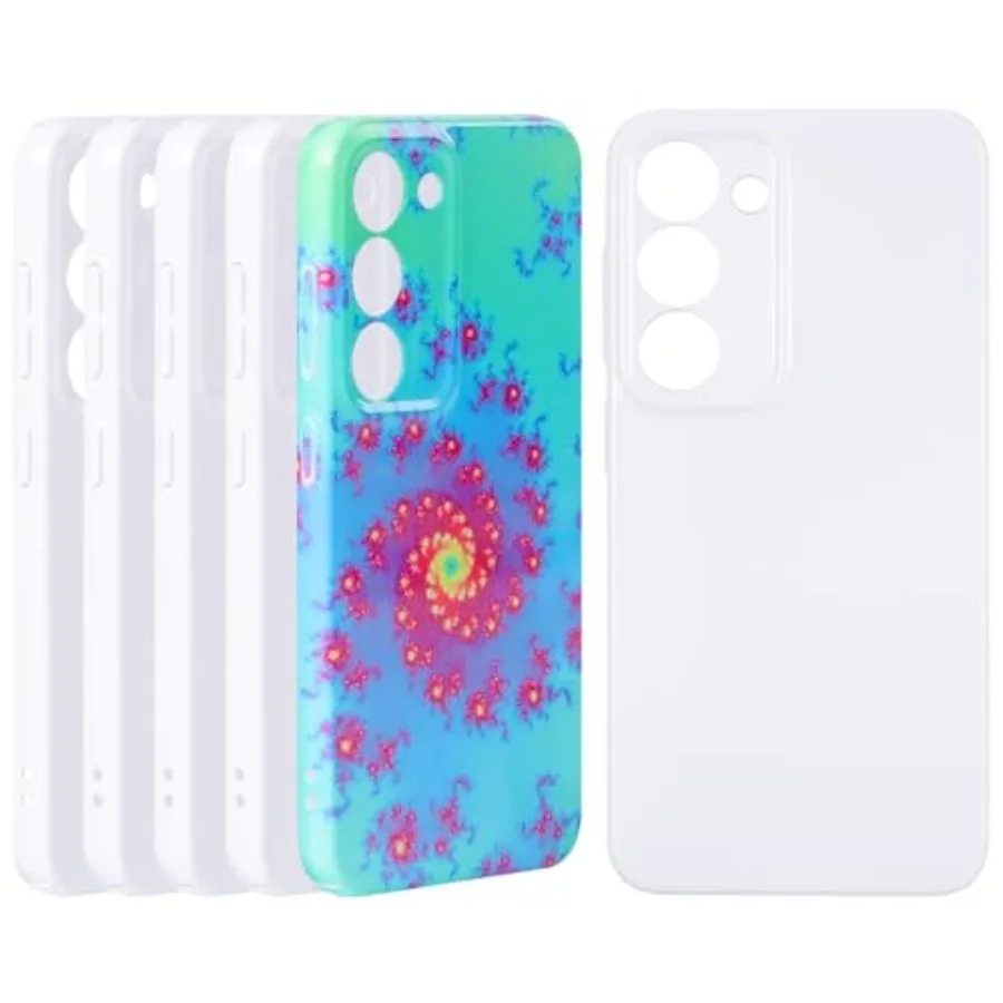 

6Pack Sublimation Phone Case Blanks Bulk Compatible with Galaxy S23, Hard Sublimation Customize Phone Case - Glossy Sublimation