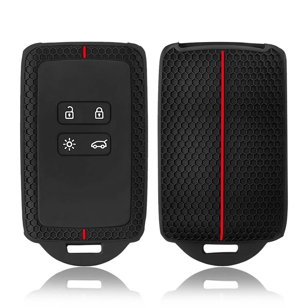 Capa de silicone para chave de carro Dacia Duster Logan 3 Jogger Sandero para Renault Clio 5 Megane 4 Zoe Kadjar Captur Arkana Koleos