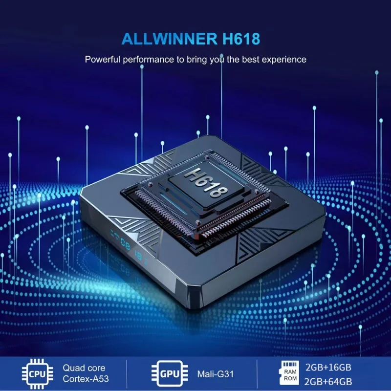 M98-Y10 ATV thông minh Android 13 TV Stick Allwinner h618 2.4G 5G Dual Wifi 6 bt5.0 2GB 64GB HD 6K phương tiện truyền thông Máy nghe nhạc TV Box