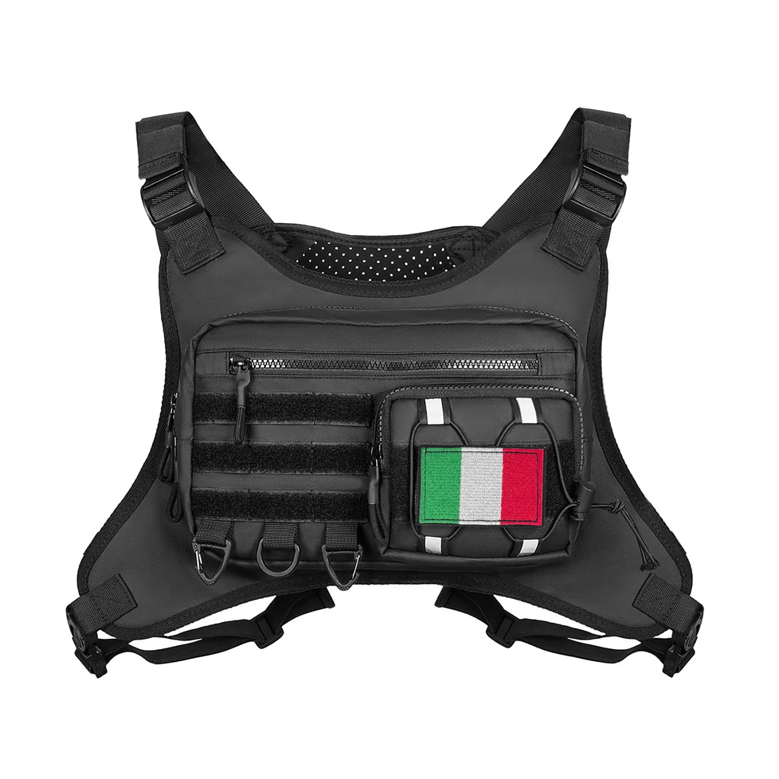 

Chest Bag for Men Running Vest Chest Pack with Straps 900D Polyester Reflective Outdoor Sports Bag