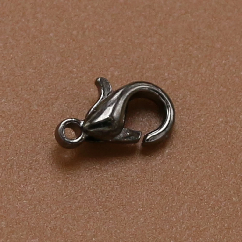 

100Pcs Alloy Lobster Clasps Jewelry Making DIY Necklace Bracelet Accessories Black Fa089 Lobster Clasp Alloy Clasp