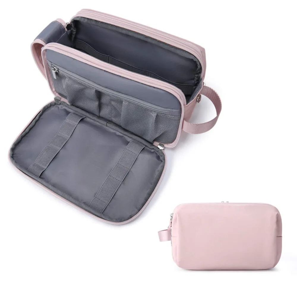 Borsa da toilette da viaggio impermeabile di moda separazione bagnata asciutta borsa da trucco cosmetica leggera da donna di grande capacità