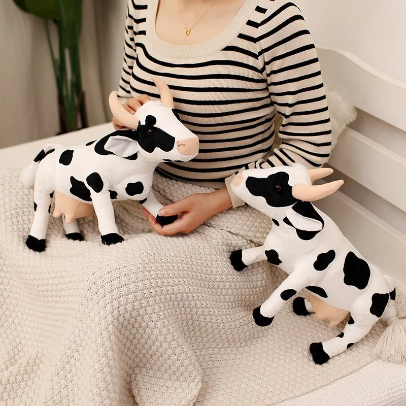 

Cartoon Simulation Cow Plush Toy Big Cow Doll Home Living Room Decoration Simulation Stuffed Doll Kawaii Toy Gifts