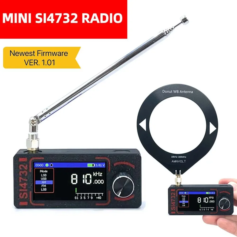 

Mini SI4732 Radio With Telescopic Antenna Support Full-band Broadcast For DSP Pocket Radio For AM FM Mode