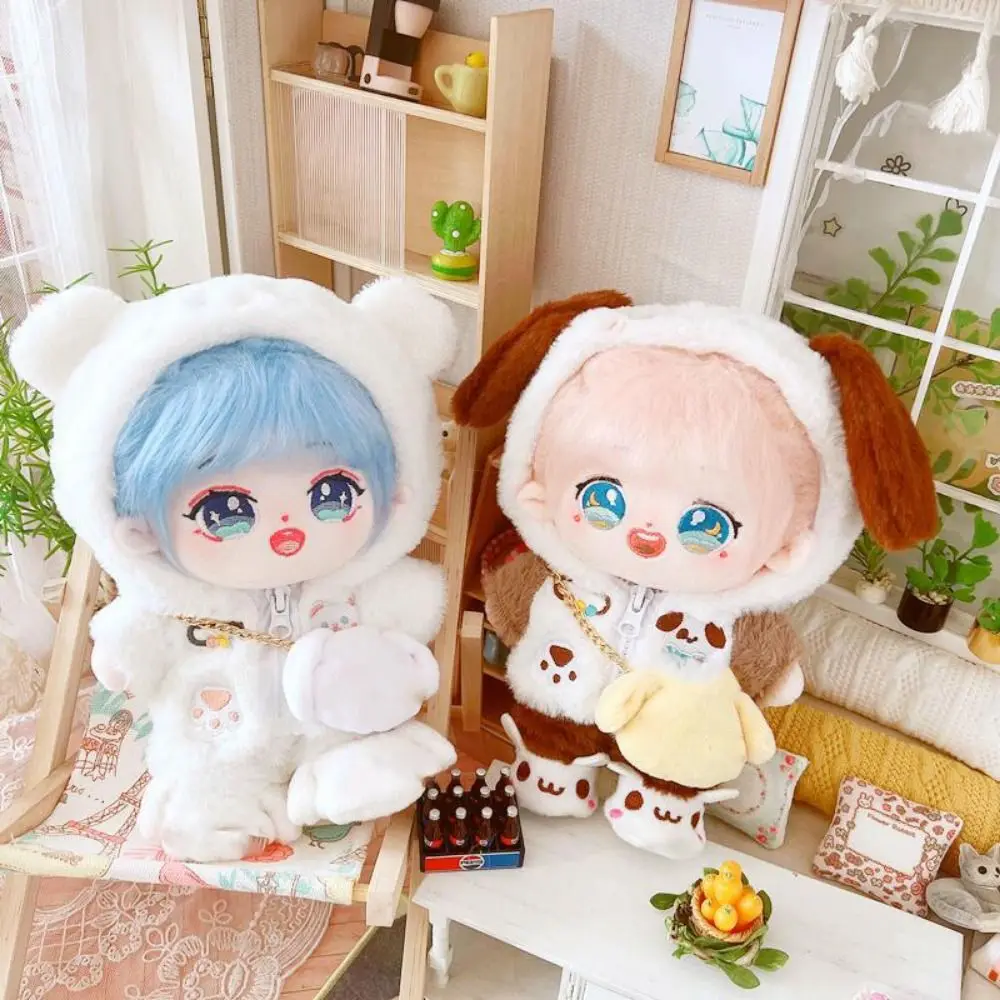 Dress Up 20cm Doll Coat Clothes Doll Clothing Fur Idol Doll Outfit Clothes Cat Outfit Animal 20cm Doll Clothes 20cm Cotton Doll