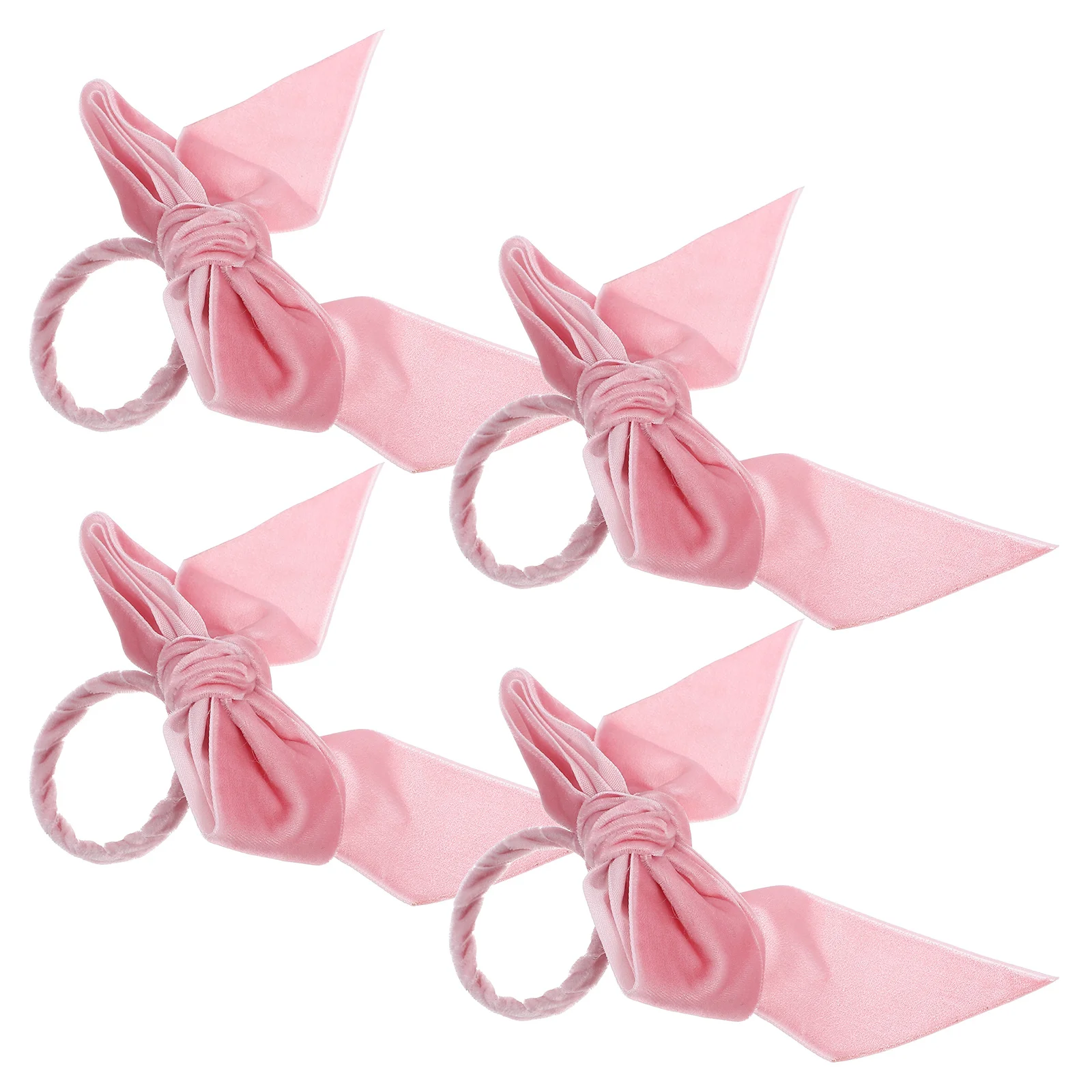 

4 pcs Bow Napkin Rings For Wedding Party Family Gathering Dinner Decoration Napkin Buckles Holder Tableware Decorative Serviette
