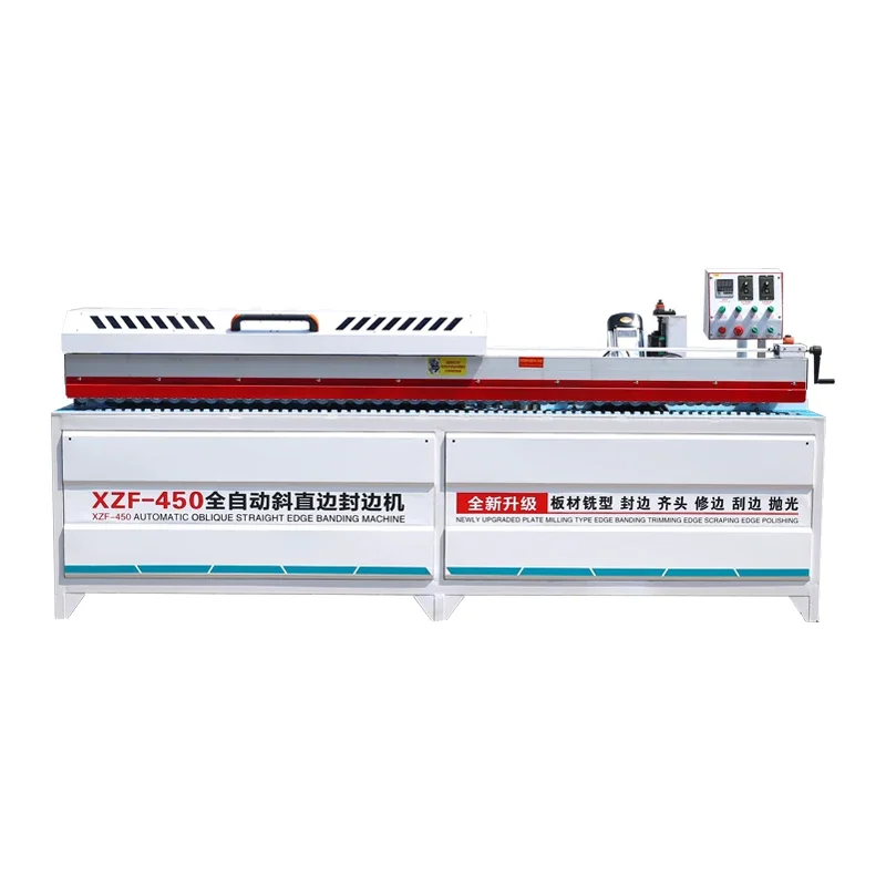 Automatic oblique straight edge banding machine Large wood plate polishing, sealing and repairing integrated machine