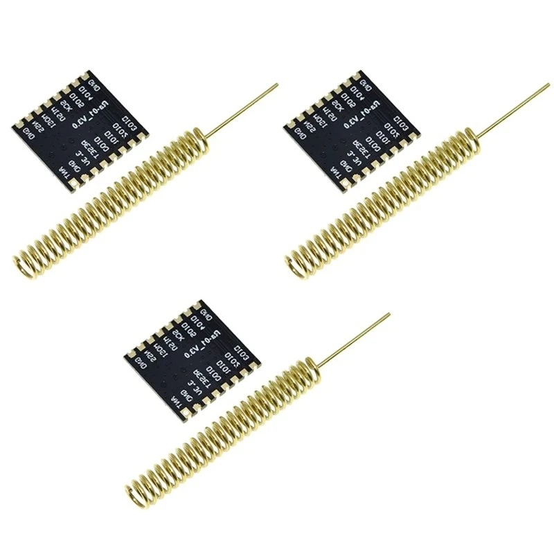 Smart Portable For Arduino Compatible 3Pcs Ra-01 SX1278 433Mhz Lora Wireless RF Module With Spring Antenna SPI Interface