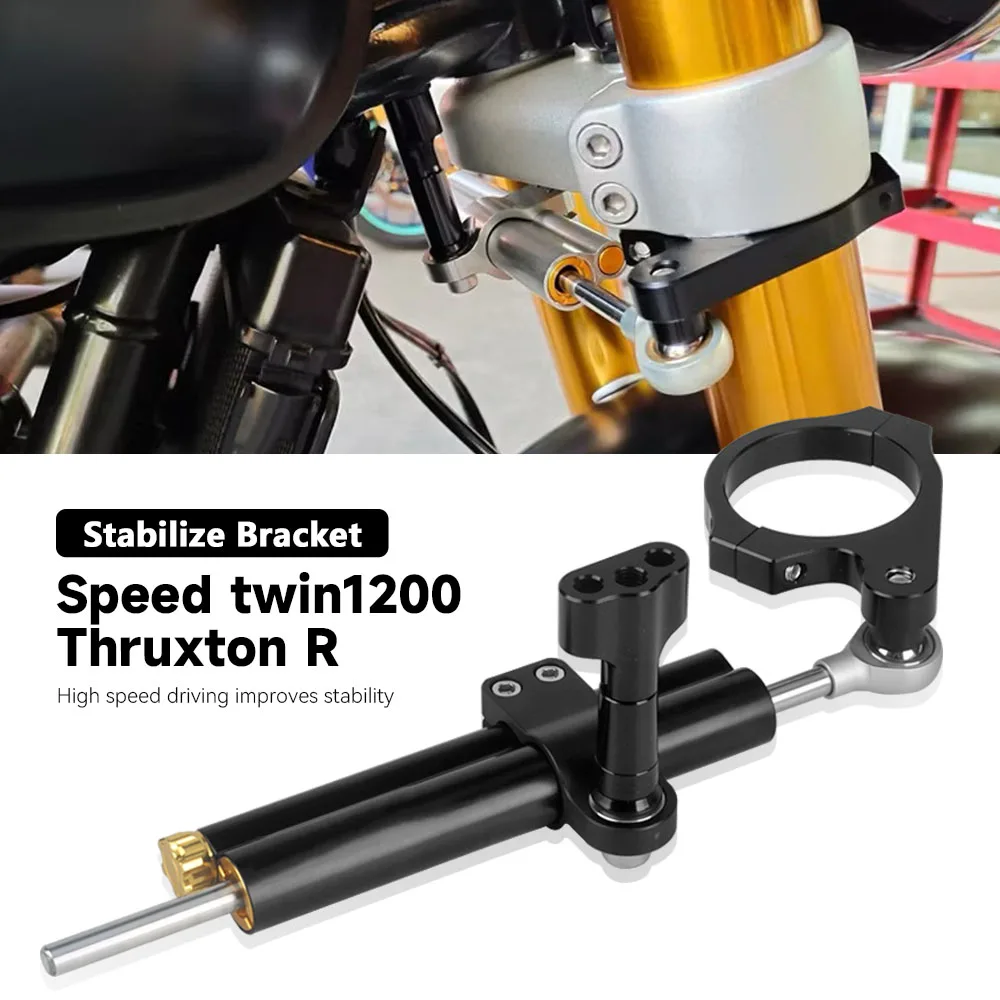 Per Speed Twin1200 Thruxton R Accessori Moto Sterzo Stabilizzare Ammortizzatore Staffa Ammortizzatore Kit di Montaggio