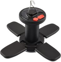 Solar Powered Foldable Fan Light Portable USB Rechargeable Outdoor Camping Lamp For Night Working Outdoors Adventures lamparas