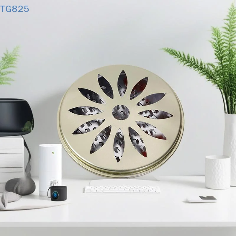 【AN】Stainless Steel Mosquito Spiral Holder Box With Lid Fireproof Mosquito Coil Burner Safe Windproof Mosquito Repellent Tray