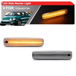 2x For Toyota Celica 6th T200 ST204 AT200 1994-1999 Led Fender Side Marker Lights Turn Signal Lamps OEM: 8173020230 8174020200