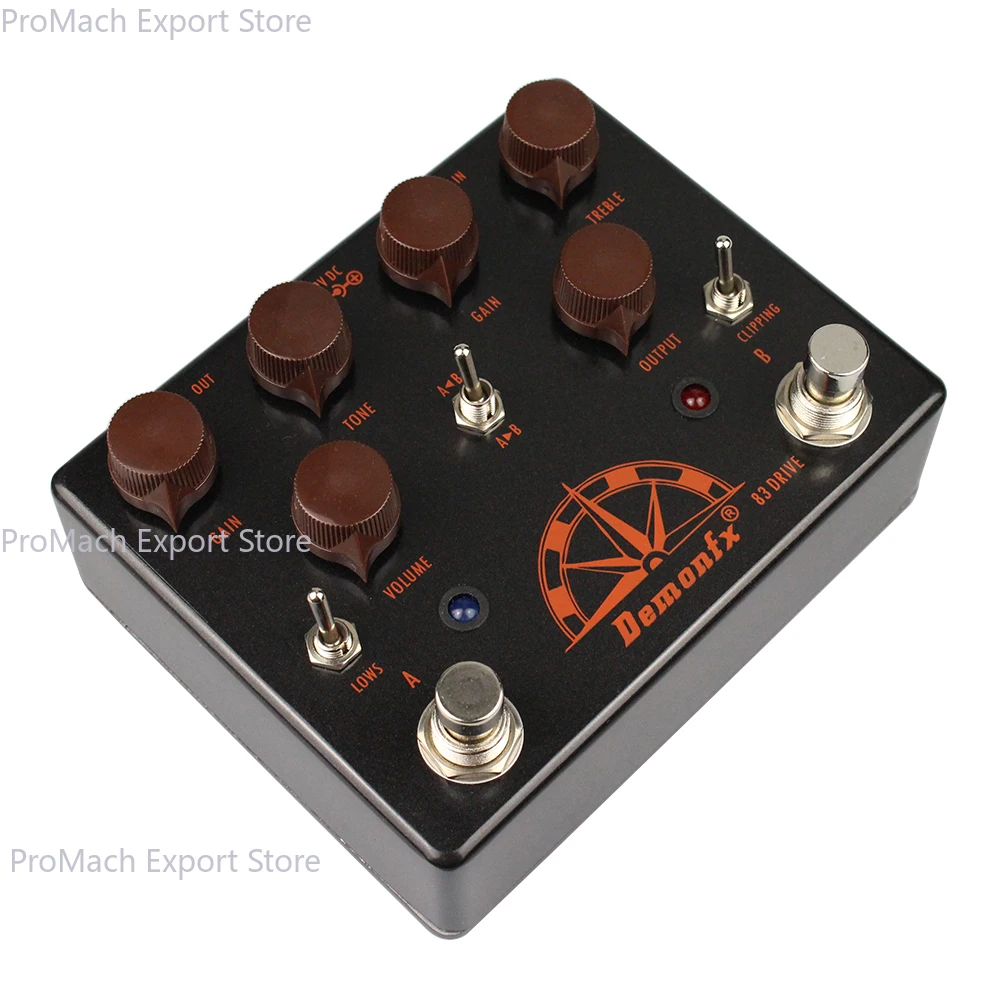 Pedal de Efectos para Guitarra Demonfx 83 Drive, Doble Drive Combinado, Clásico Bluesbreaker y Pedal K-C en Uno, Alta Calidad, Nuevo