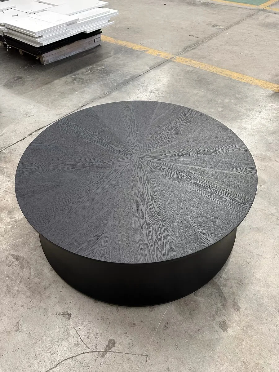 

Italian minimalist coffee table living room home round high-end sense