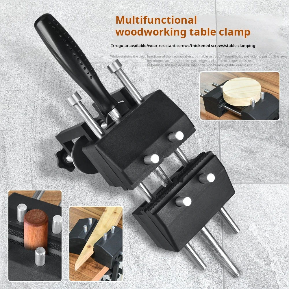 Workbench Woodworking Vice or Table Vice Universal Clamp Engineer Portable Vice Adjustable Fixed Tool hand tools