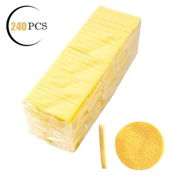 240Pcs Compressed Facial Cleansing Sponge Makeup Remover Puff Cleaning Pad Spa Skin Care Facial Beauty Exfoliating Face Towel