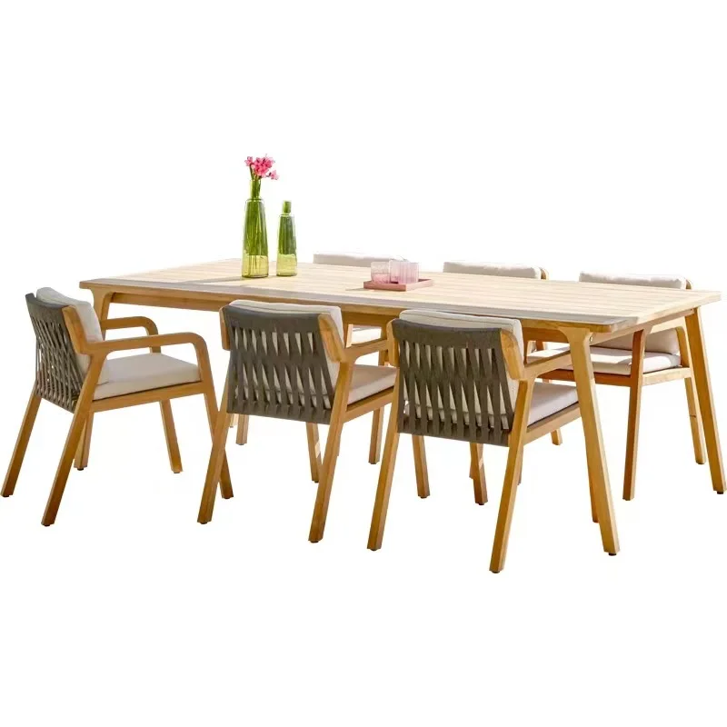 

Outdoor tables and chairs, waterproof, sunscreen, garden, homestay, leisure, rock slab dining table