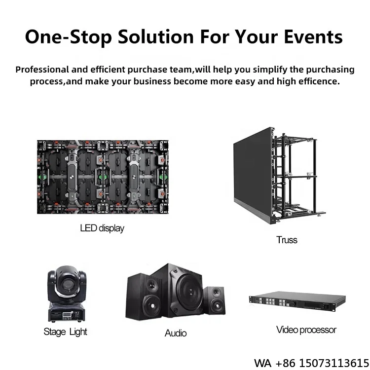 P3.91 Outdoor Waterproof LED Panel - Factory Direct Rental Stage Advertising Screen