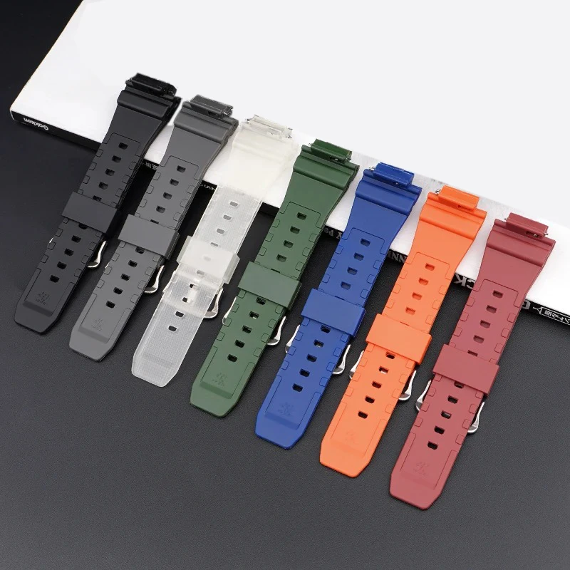Gummi-Uhrenarmband für Casio G-SHOCK GA-2100 GM-2100, Schnellverschluss, Sport, wasserdicht, Herren-Harz-Ersatzarmband, 16 mm – Detail 2