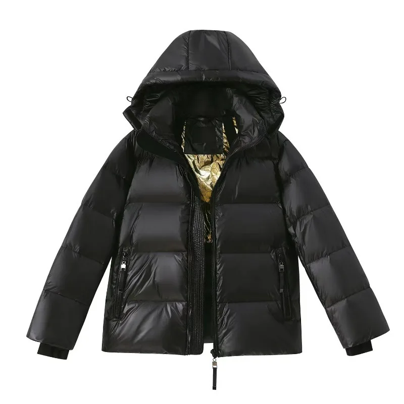 2023 New Women Down Jacket Winter Coat Female Short Parkas Loose Thick Warm Outwea Hooded Versatile Fashion Commuting Overcoat