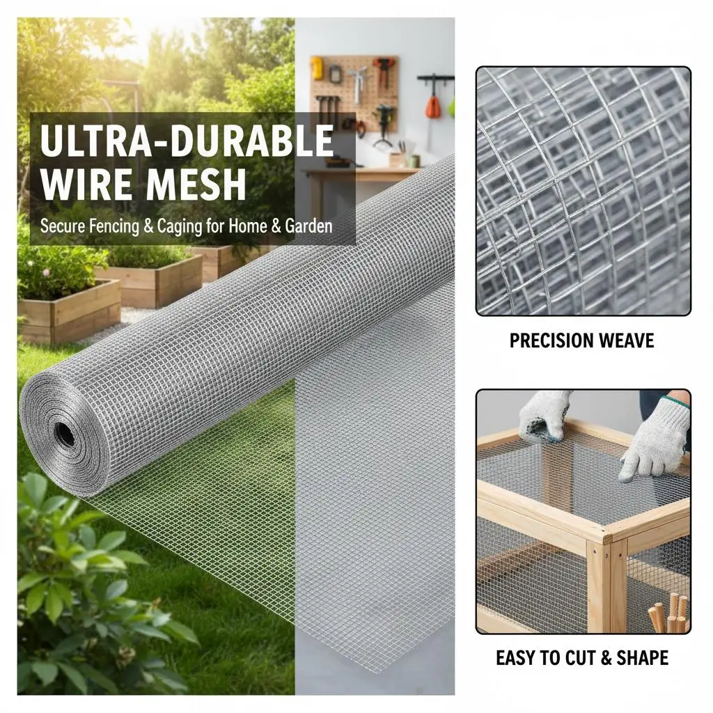 

Металлическая сетка 1/4 дюйма, 48 дюймов x 50 футов, 23-го калибра, для садовых кроличьих клеток и мелких грызунов, рулон из оцинкованной проволочной сетки горячего цинкования