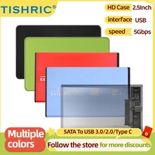 TISHRIC External HD Case SSD 2.5 HDD Case External Hard Drive HDD Enclosure Box SATA To USB 3.02.0Type C Hard Disk Box Adapter