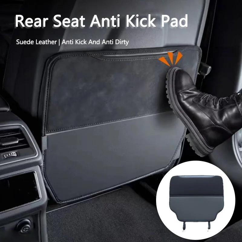 Car Flip Over Leather Anti Kick Pad Seat Back Protector For MINI CooperS One JCW Countrynan Clubman R56 R58 R59 R57 R55 F55 F56