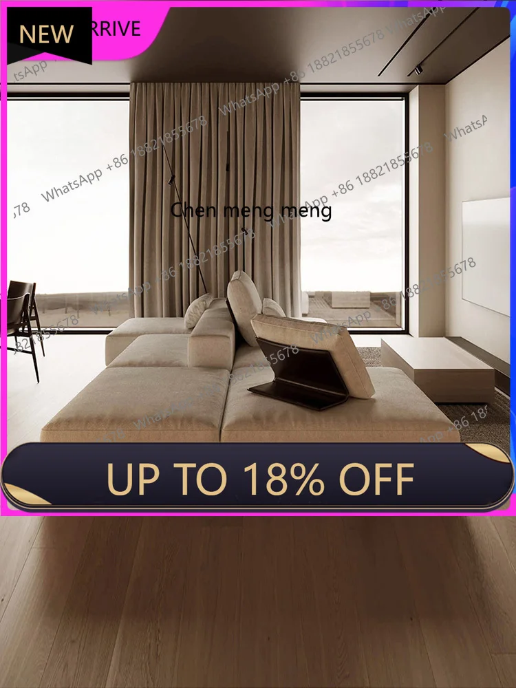 

M78 Minimal flat back-to-back living room, double-sided island module, sofa combination