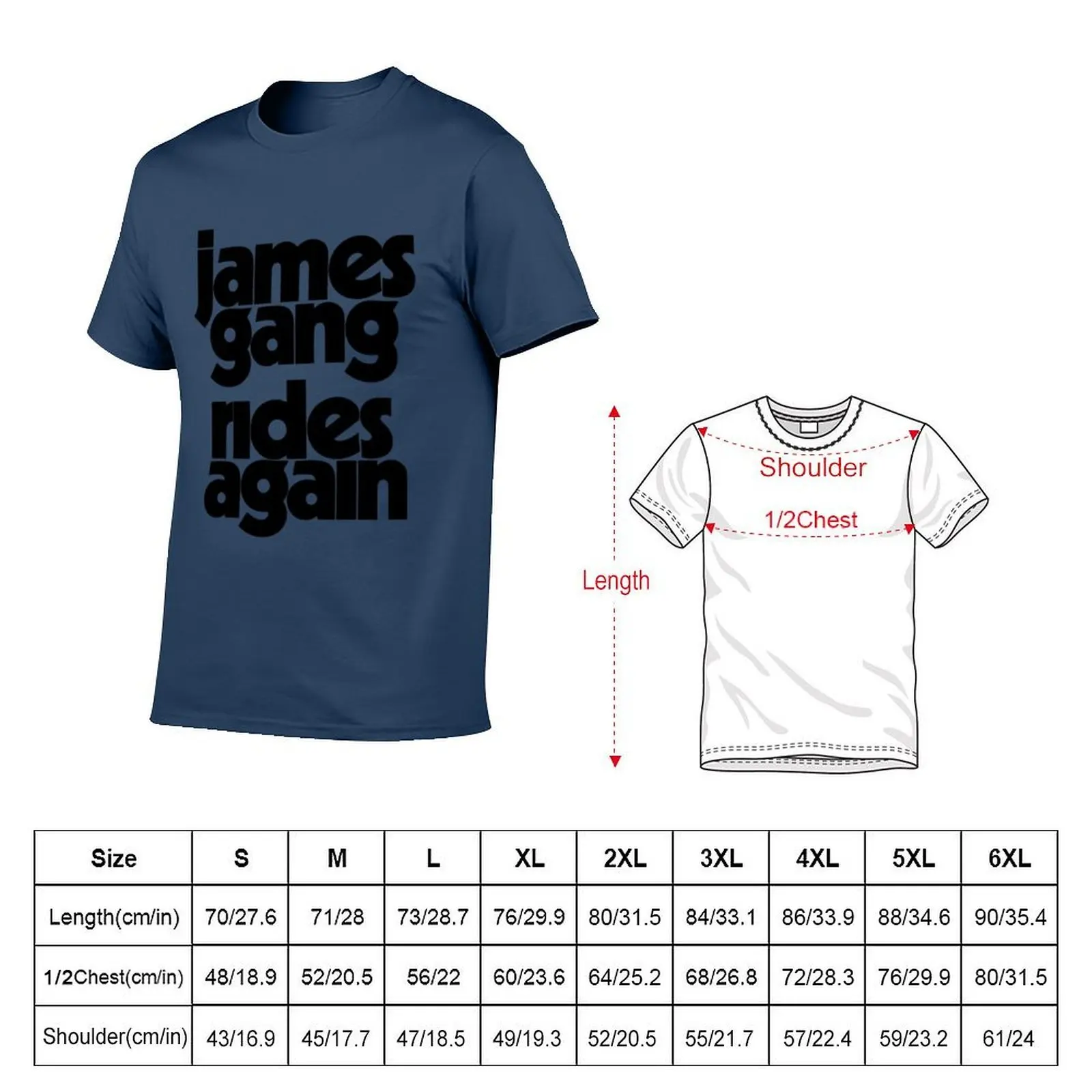 James Gang Rides T-Shirt t shirts for man graphic tees cotton t shirt pack T-Shirt