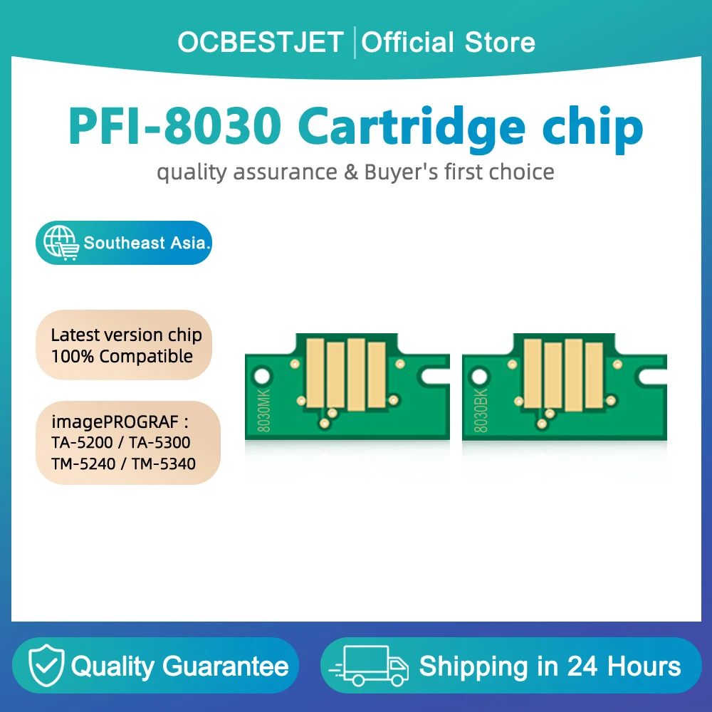 55ml Chip PFI-8030 Ink cartridge chip for Canon PFI-8030 Cartridge Chip For Canon TA-5200 TA-5300 TM-5240 TM-5340 printer