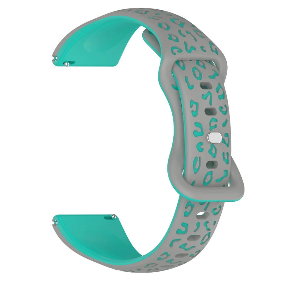 18mm 22mm 20mm Universele Horlogebanden Zachte Siliconen Band 3D Bloem Polsband voor Huawei Samsung Xiaomi Amazfit Smartwatch