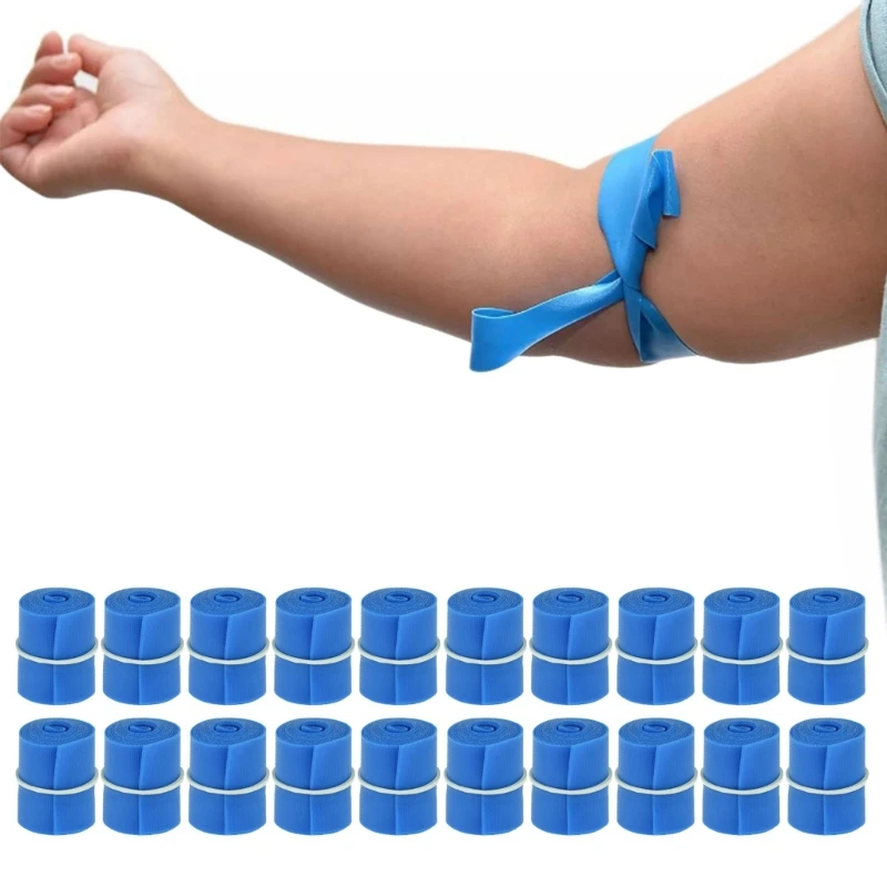 A9LD 20 Rolls Disposables Tourniquets Hemostatic Bandage for Outdoor Camping Tool