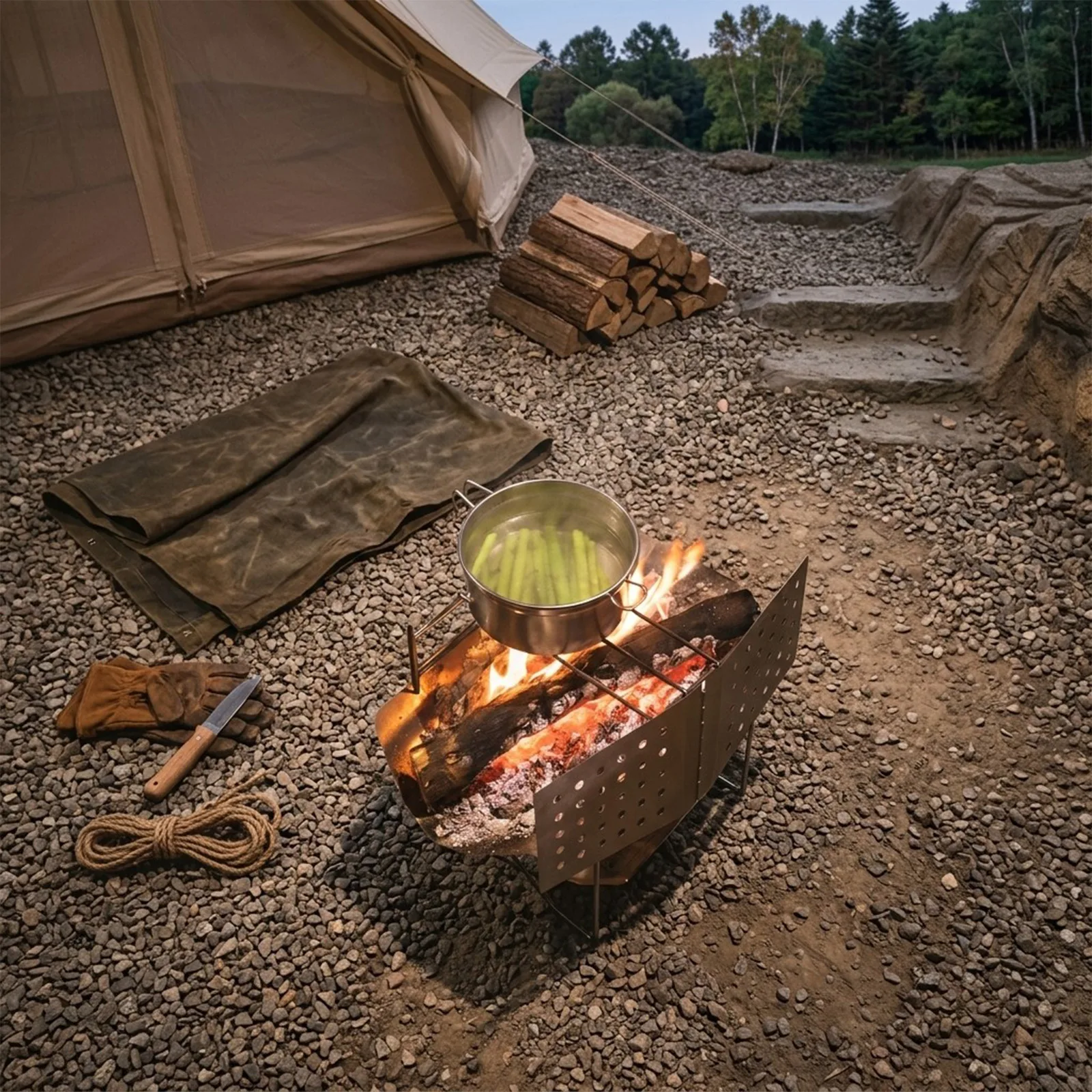 Paravento Pieghevole in Acciai - Camping Cooking Easy recensione e prezzo