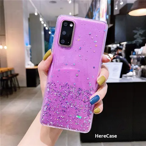 Clear Bling Glitter Phone Case For OPPO Reno ACE Reno Z 2Z 2F Reno 3 4 Pro 4F Reno 5 Pro Plus 5F Cute Gradient Sequins Cover