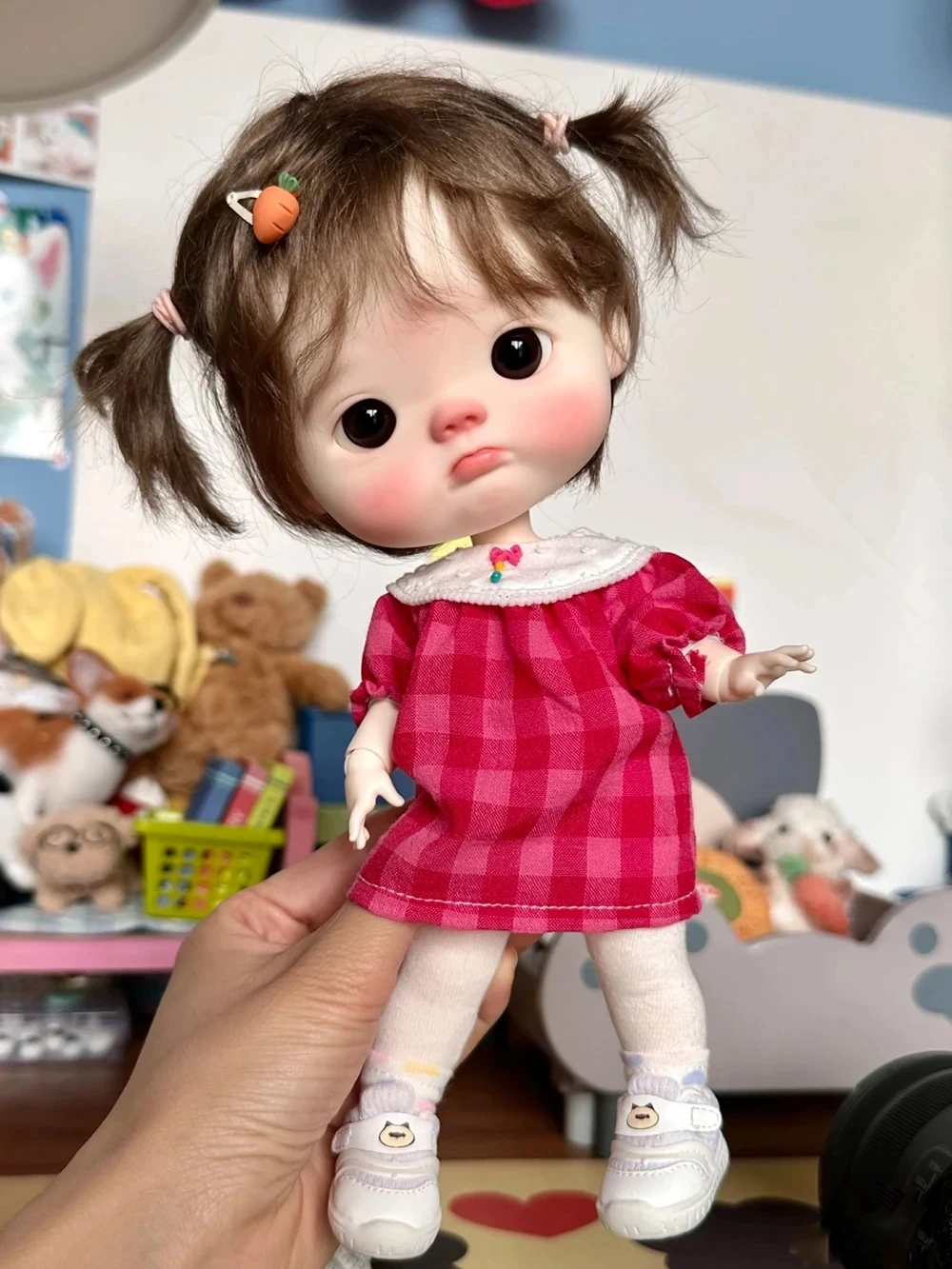 BJD doll 1/6-dianmei large head series doll resin material DIY makeup doll model toy Multiple combinations can Free transport