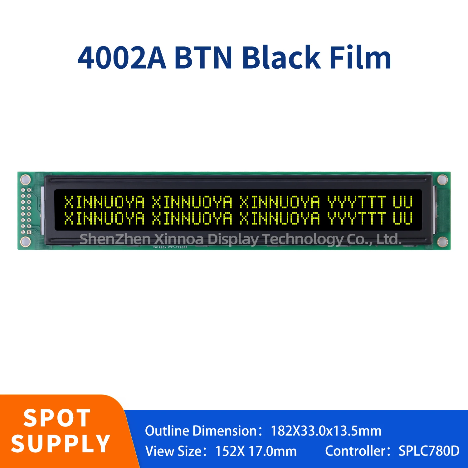 واجهة صف مزدوج مع إضاءة خلفية LED ، تيار مستمر 5 فولت ، 3 فولت ، BTN ، COB ، 4000 2A ، 40x2 حرف ، أبيض ، أزرق ، أخضر ، أحمر ، أرجواني ، برتقالي ، 16Pin