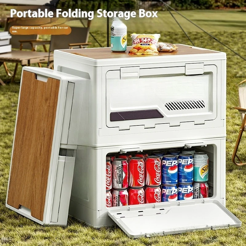 Large Capacity Modern Multifunctional Foldable Car Camping Storage Box & Toy Storage Durable Polypropylene Plastic