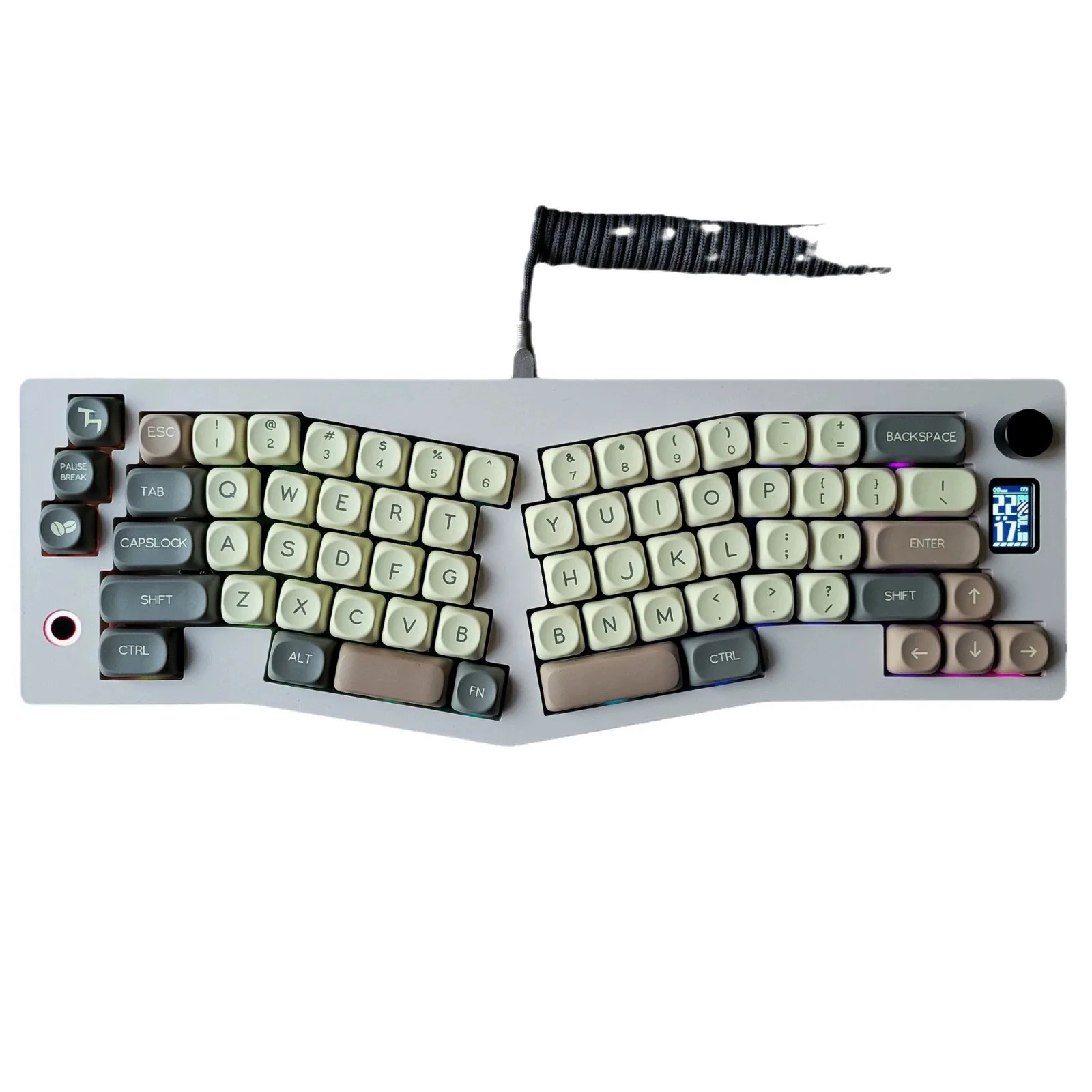 Morandi Style MOA PBT Keycaps Five-sided Sublimation Support Arabic Korean German French Spanish Brazil For Mechanical Keyboard