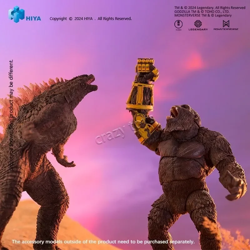 Hiya Exquisita Serie Básica Godzilla X Kong El Nuevo Imperio Kong B.E.A.S.T. Guante Ver. Figura de Acción, Modelo de Juguete