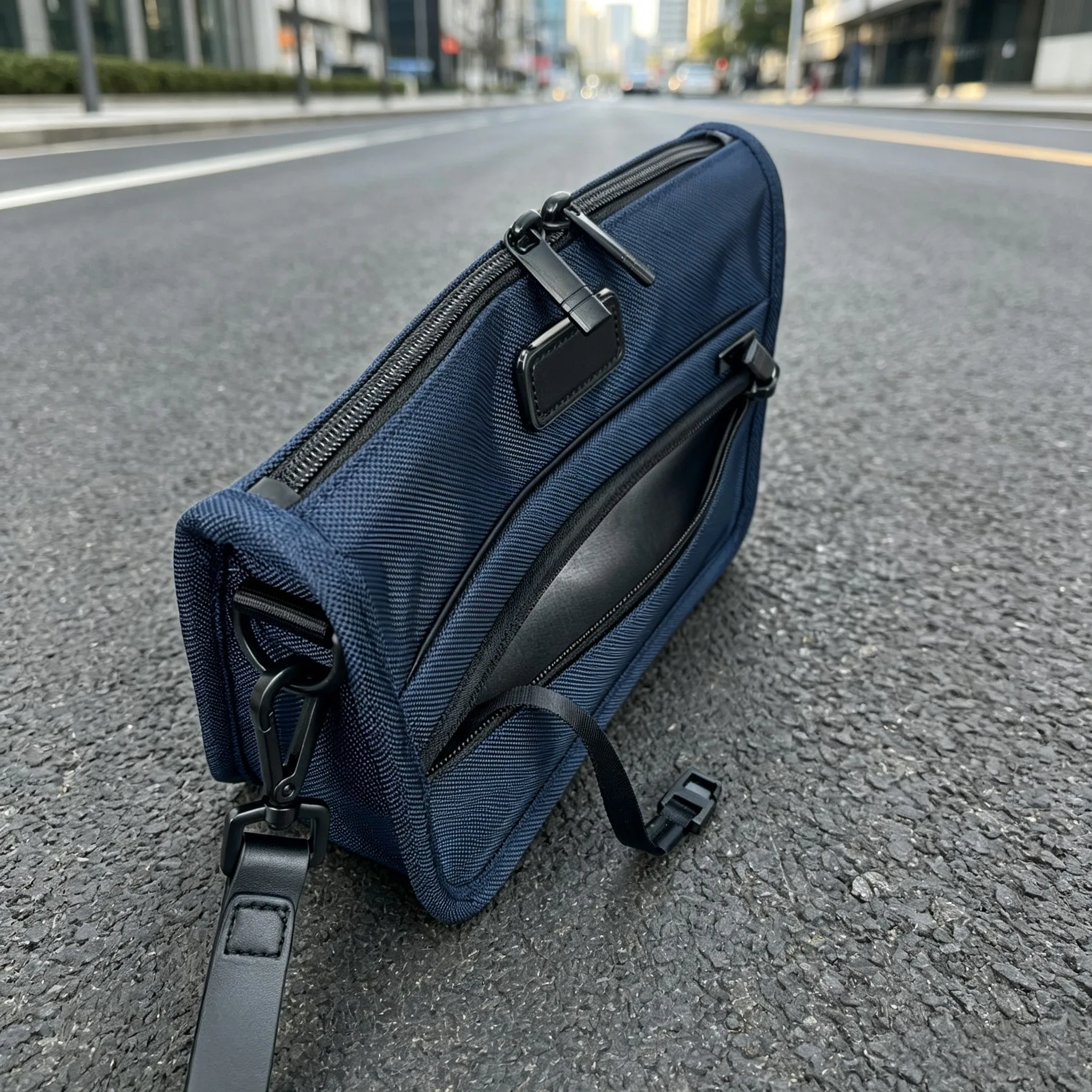 Fashion Minimal Versatile Single Shoulder Pack for Men Classic Ballistic Nylon Crossbody Bag