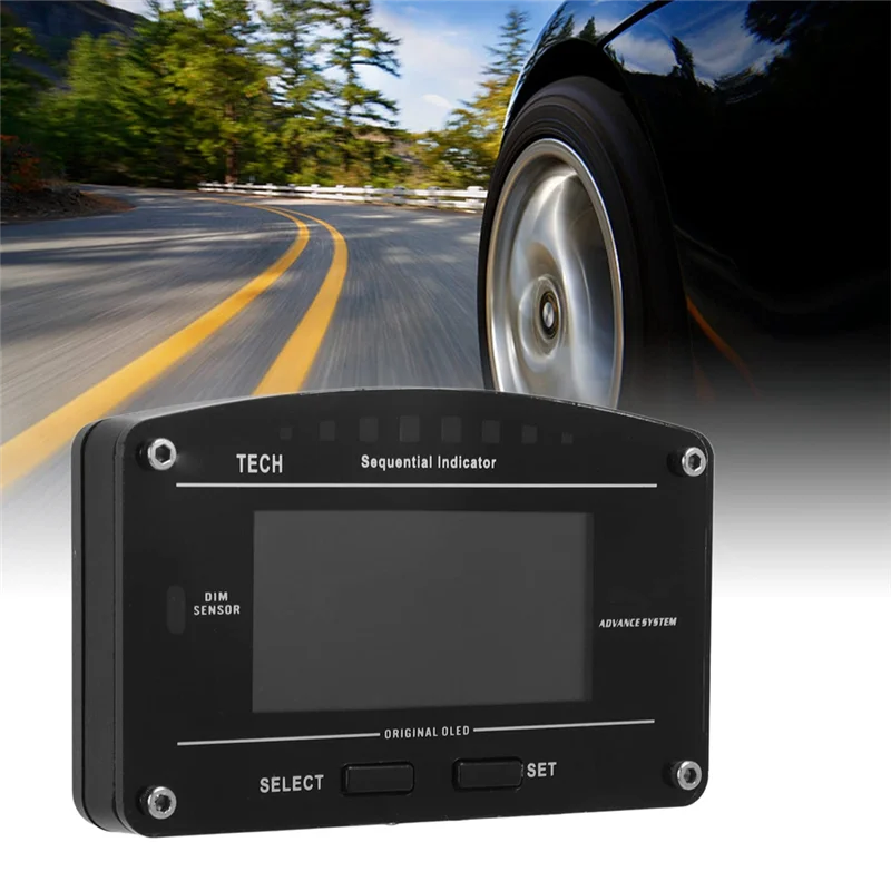 

Multi-Function Race Dash Panel OLED Display Dashboard Obdll Bluetooth Connection 11000RPM Racing Gauge
