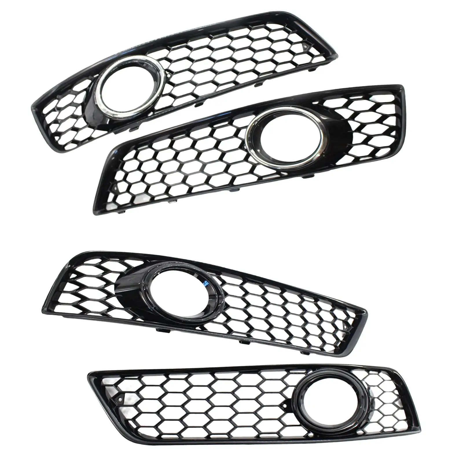 2 Pieces fog Light Grill Cover Lower 8P0807681D 8P0807682D for Audi A3 8P 2009-2013 Replacement Exterior Accessories