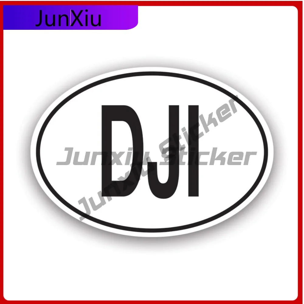 

Dji Djibouti Country Code Oval Stickerwaterproof Anime Bumper Waterproof Vinyl Decal For Door Trim High Quality Outdoor Sticker