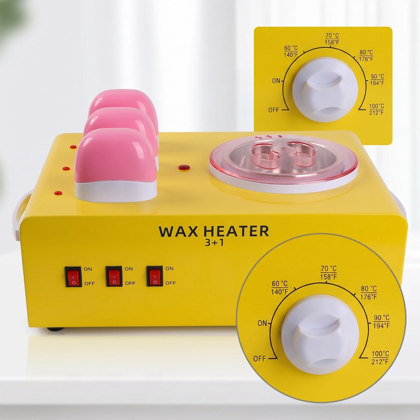 Electric Depilatory Heater Countertop Depilatory Heater with Multiple Compartments Appliance Easy to Clean Sturdy
